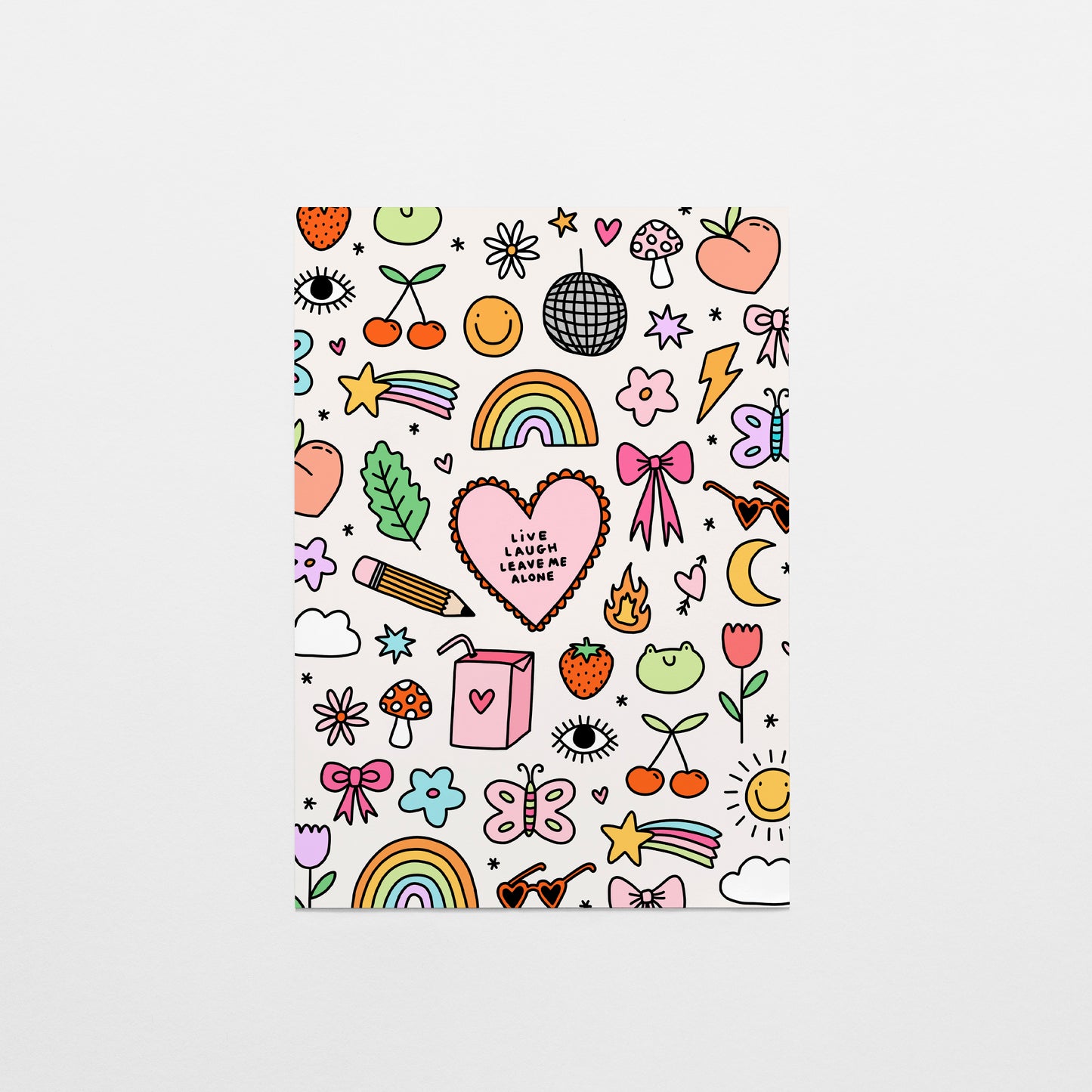 Live Laugh Leave Me Alone Postcard