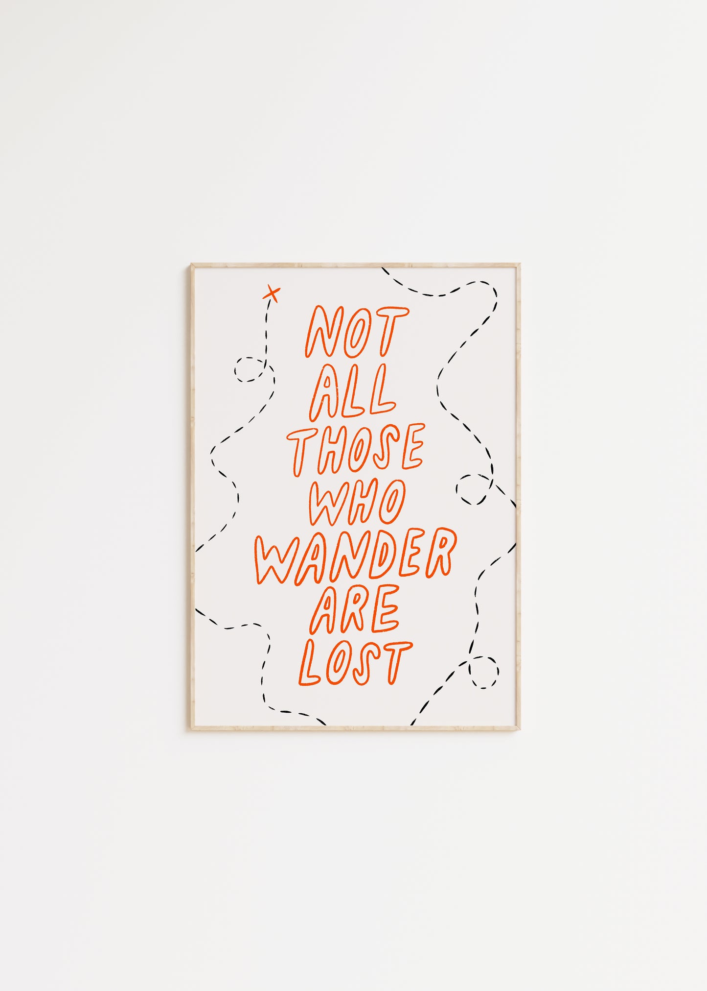 Not All Those Who Wander Are Lost Quote Print