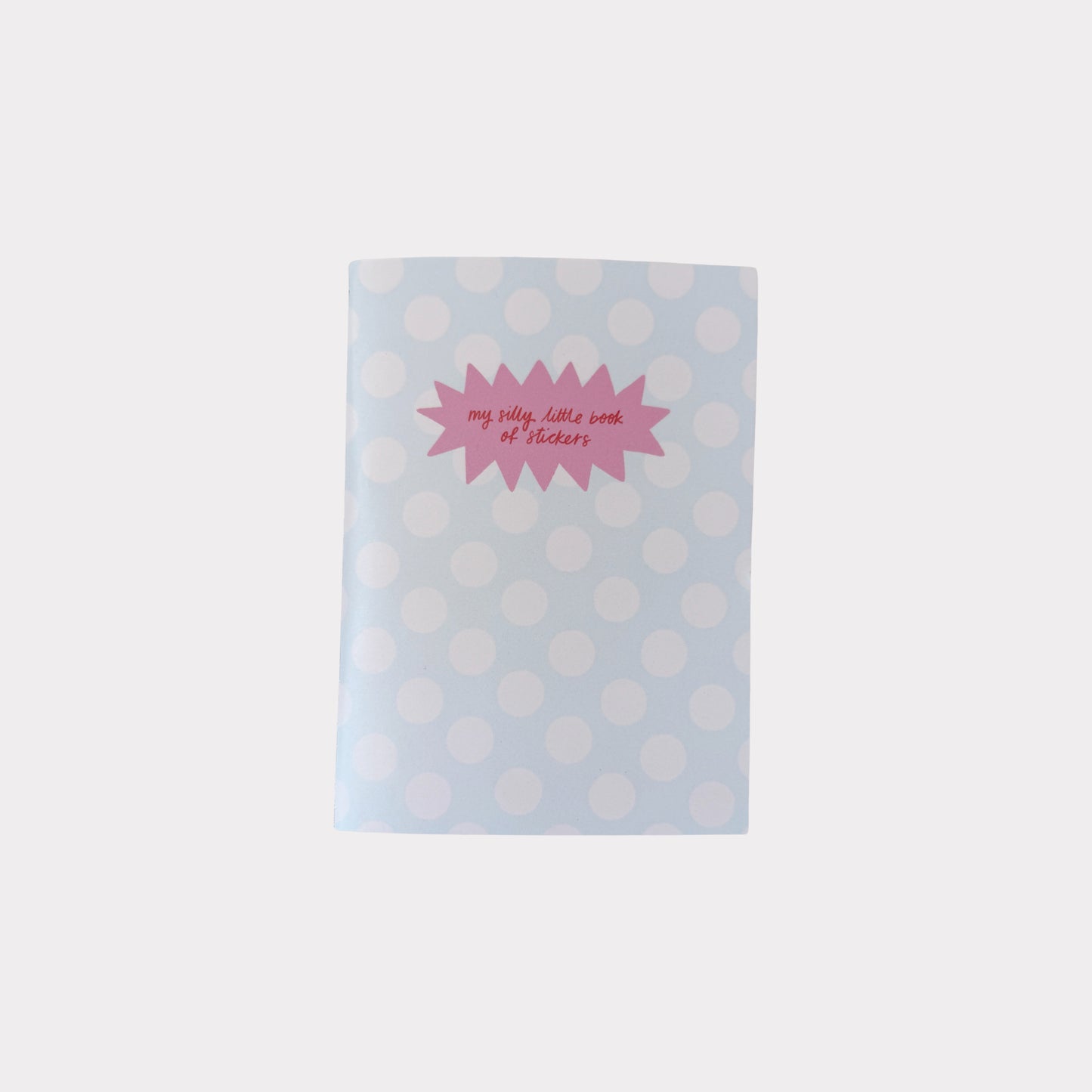 My Silly Little Book of Stickers Blue Polka Dot A6 Sticker Keeper