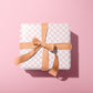 Pink Checkerboard Wrapping Paper