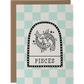 Pisces Zodiac Star Sign Birthday Card