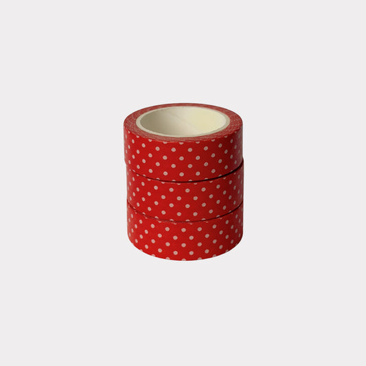 Red and White Polka Dot Washi Tape