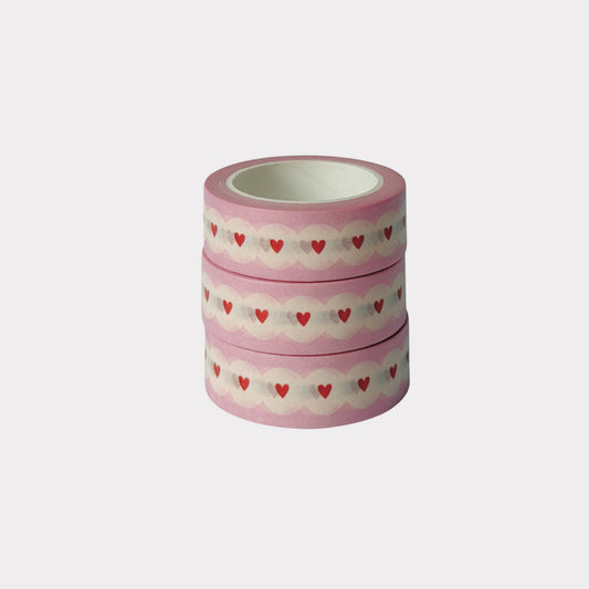 Scalloped Heart Washi Tape