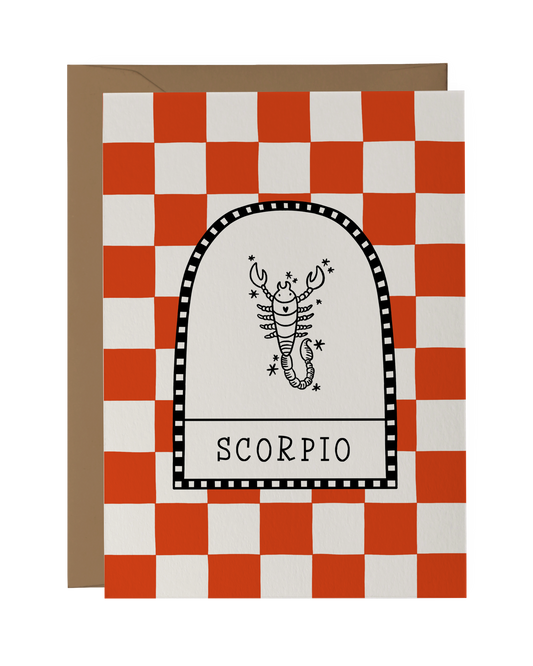 Scorpio Zodiac Star Sign Birthday Card