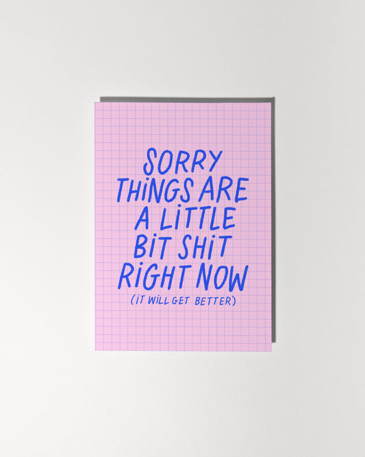 Sorry Things Are a Little Bit Shit Right Now (It Will Get Better)