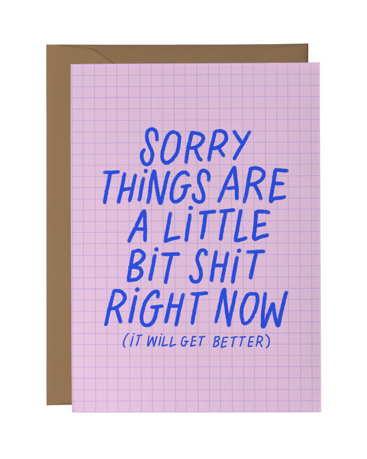 Sorry Things Are a Little Bit Shit Right Now (It Will Get Better)