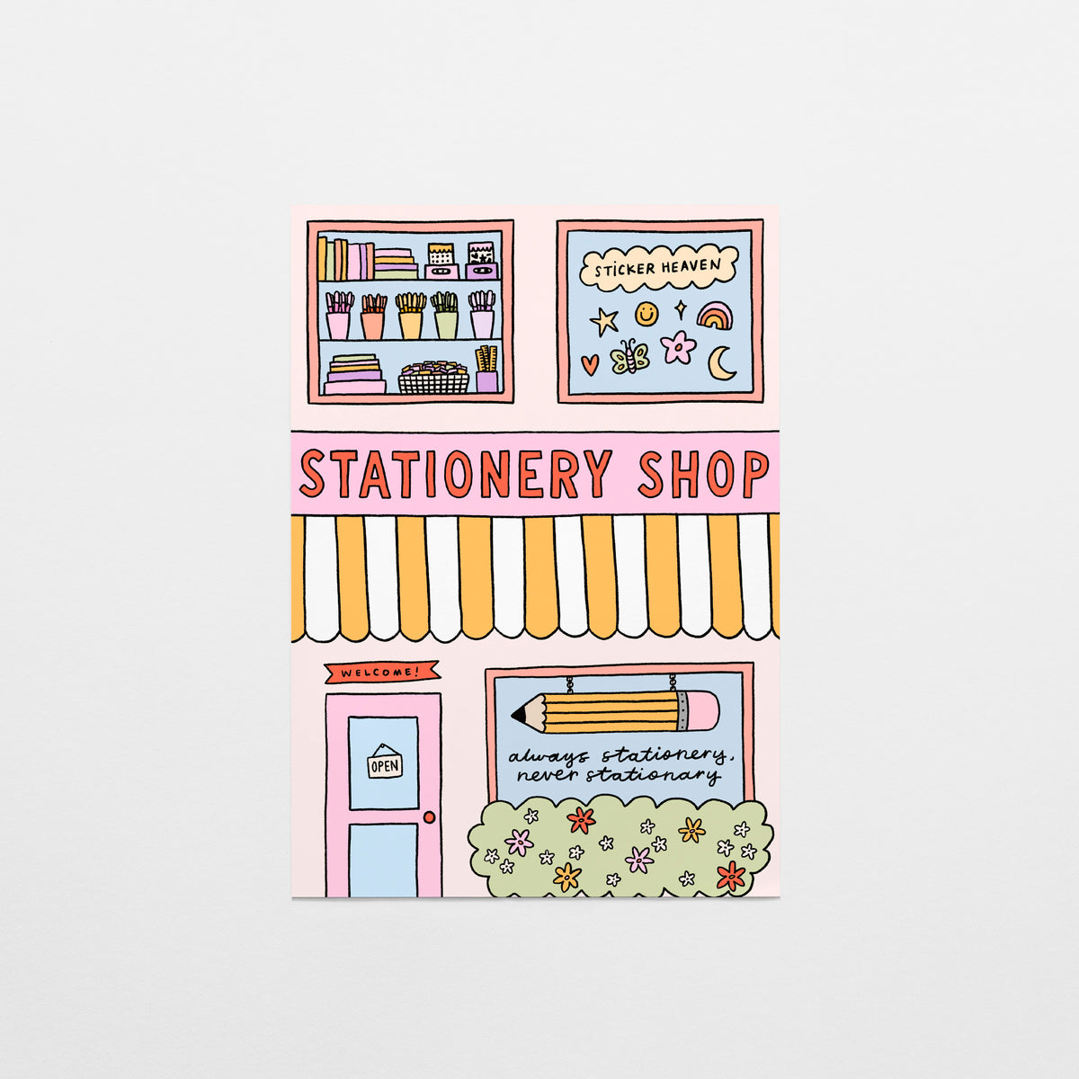 Stationery Shop Postcard