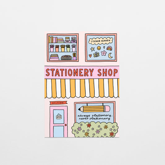 Stationery Shop Postcard