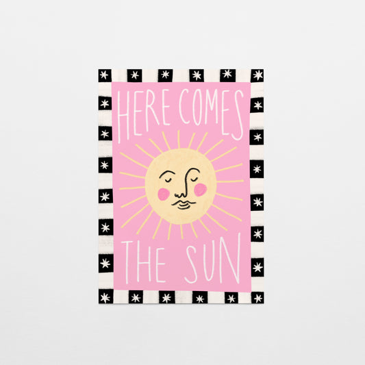Here Comes The Sun Postcard