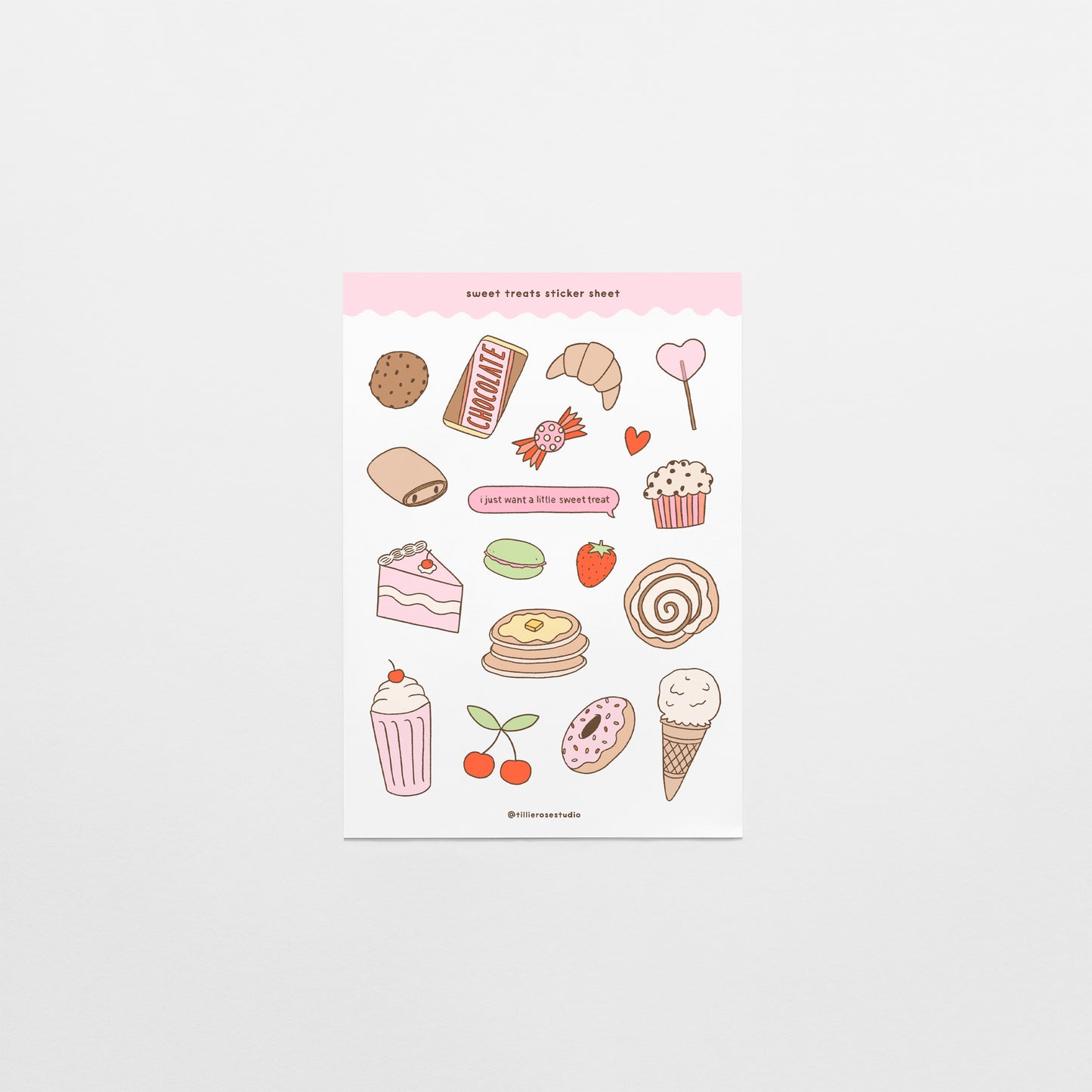 Sweet Treats Sticker Sheet