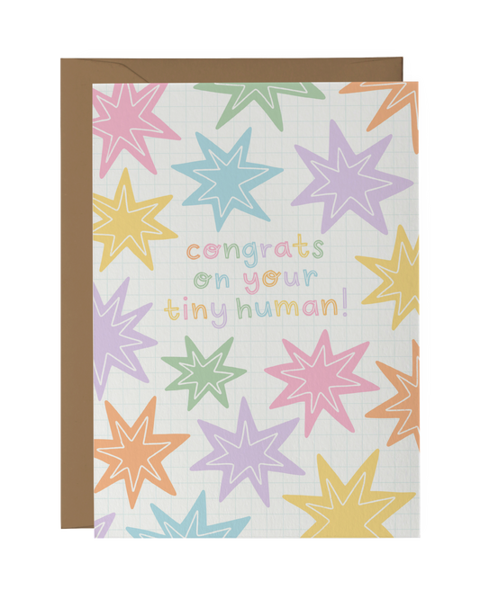 Congrats on Your Tiny Human | New Baby Card