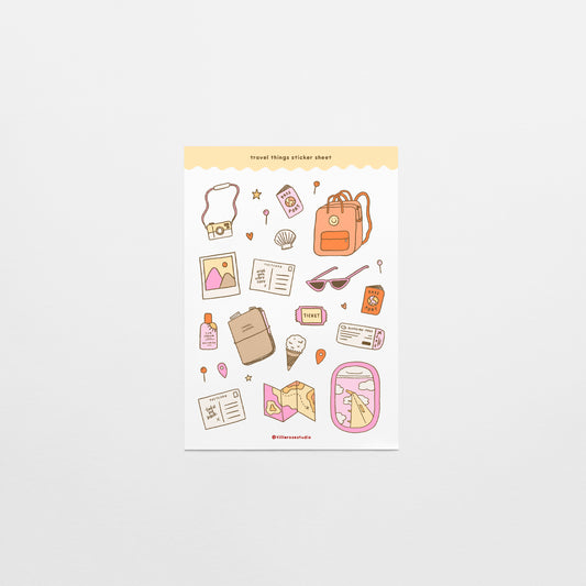 Travel Things Sticker Sheet