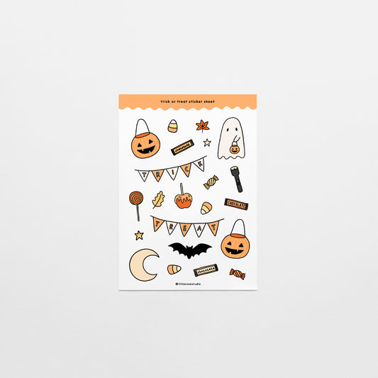 Trick or Treat Sticker Sheet