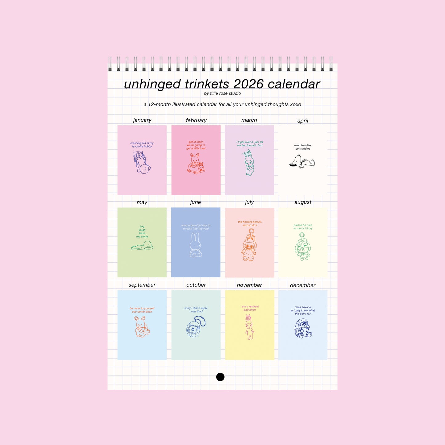 2026 Unhinged Trinkets Calendar