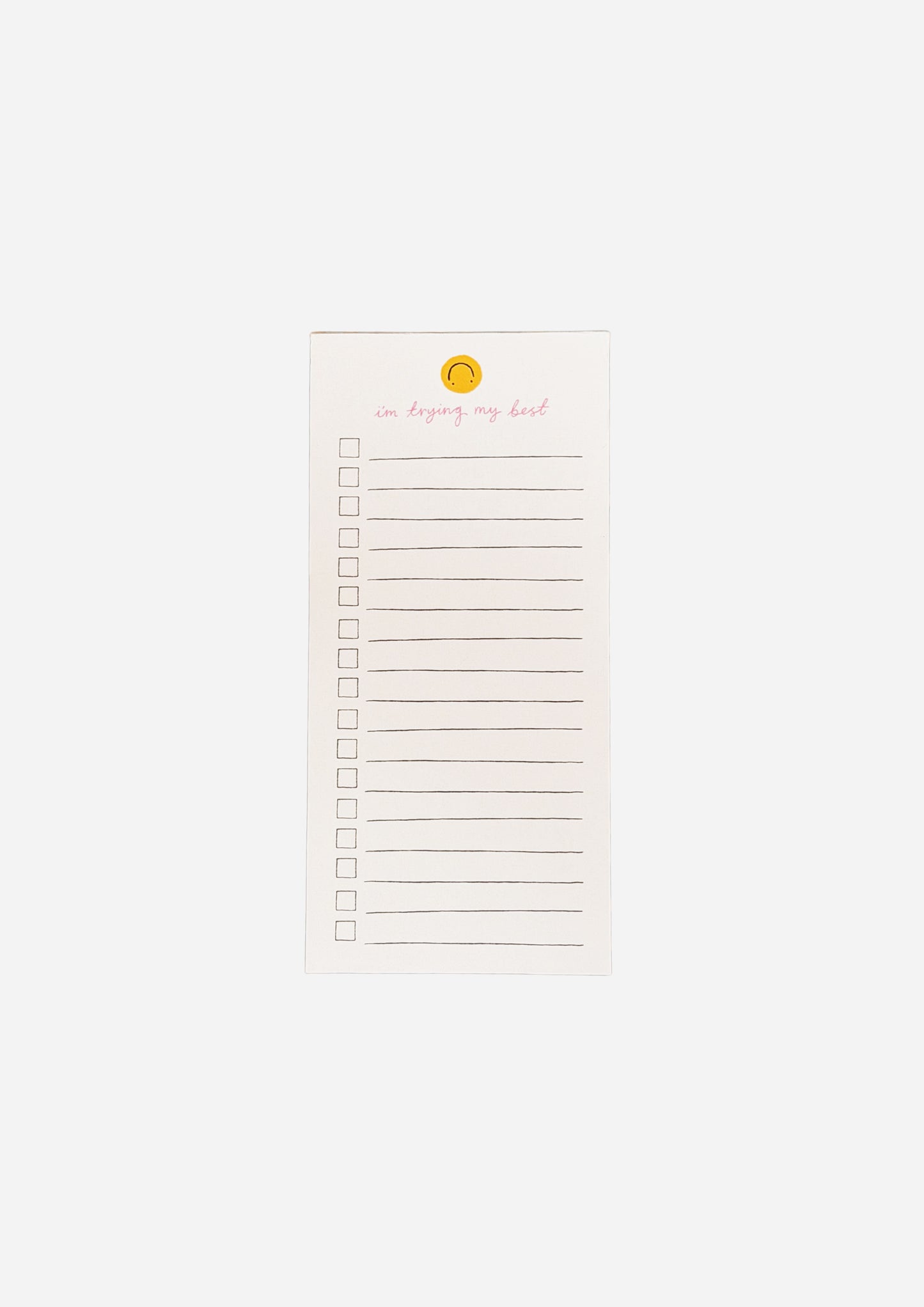 I'm Trying My Best Notepad