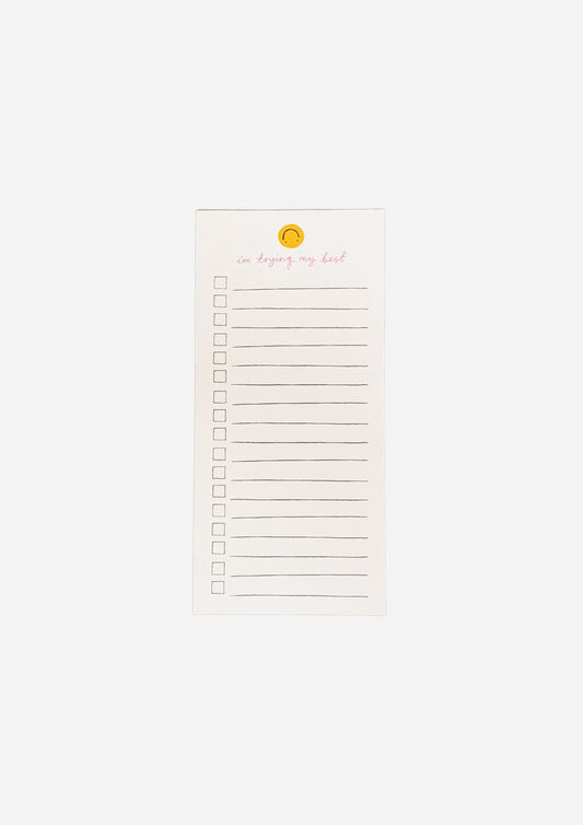 I'm Trying My Best Notepad