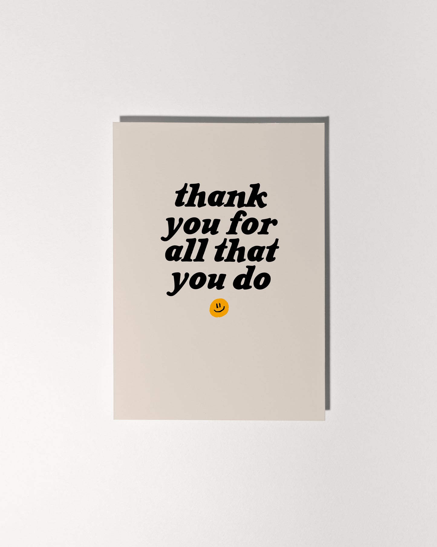 Thank You For All That You Do