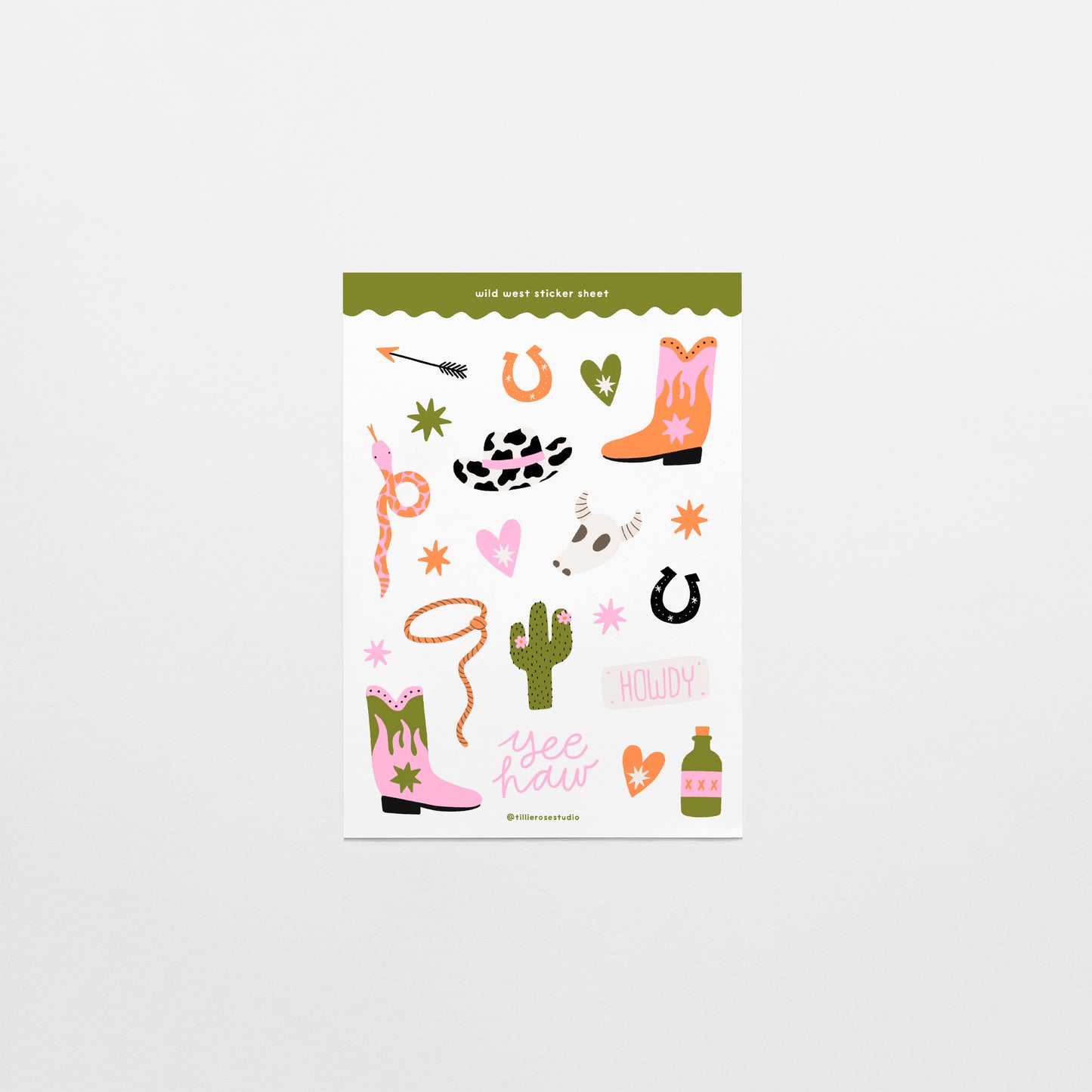 Wild West Sticker Sheet