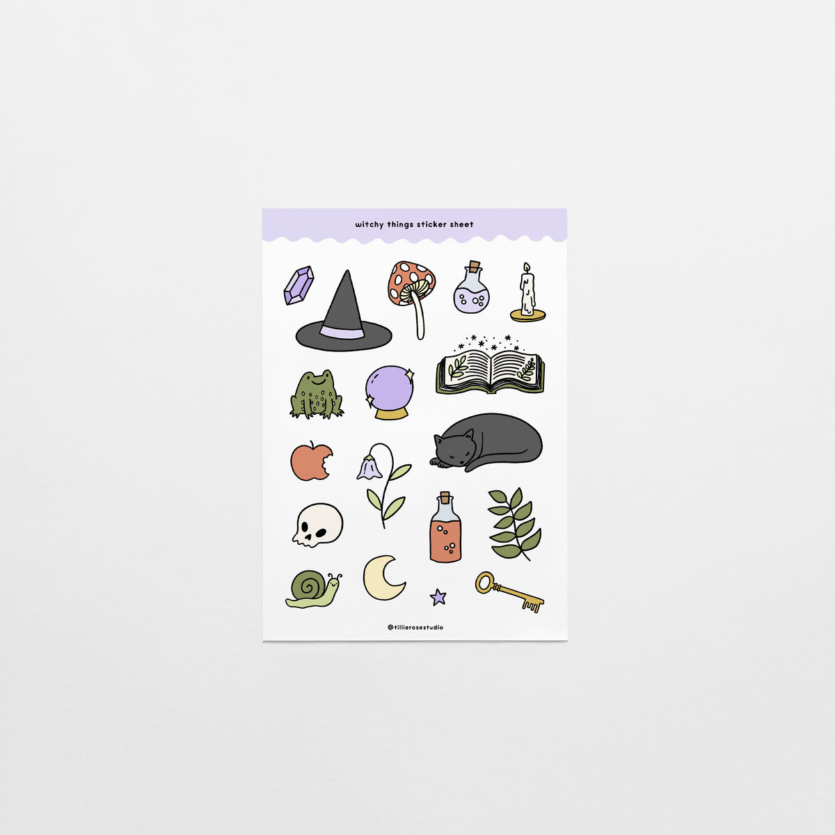 Witchy Things Sticker Sheet