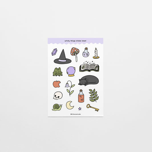 Witchy Things Sticker Sheet