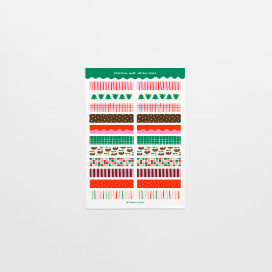 Christmas Washi Sticker Sheet