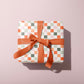 Winter Colours Checkerboard Wrapping Paper