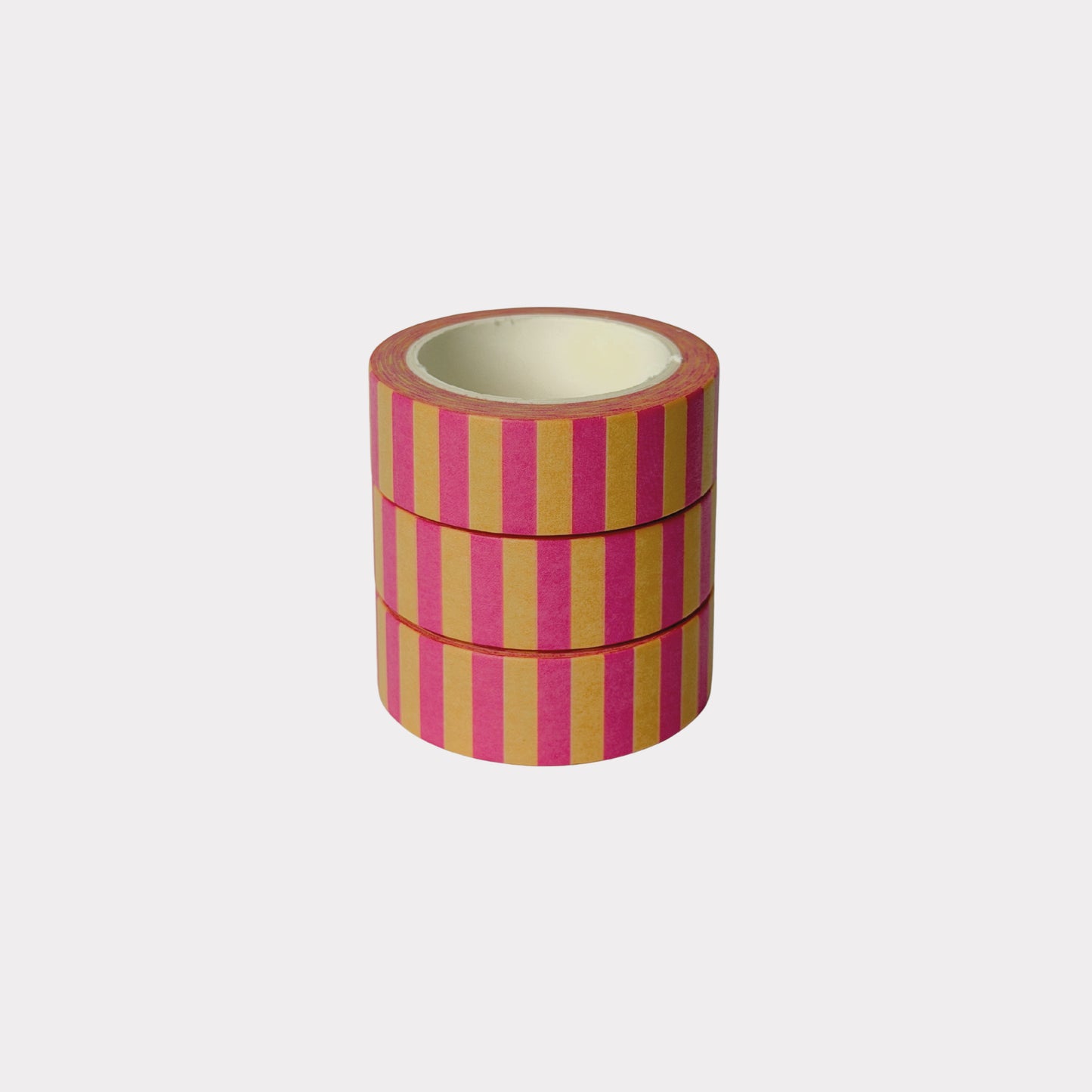Yellow and Pink Stripe Washi Tape