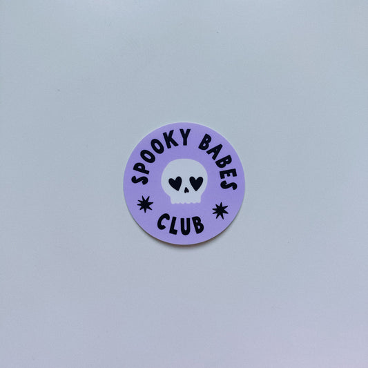 Spooky Babes Club Vinyl Sticker