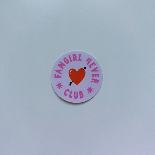 Fangirl 4ever Club Vinyl Sticker