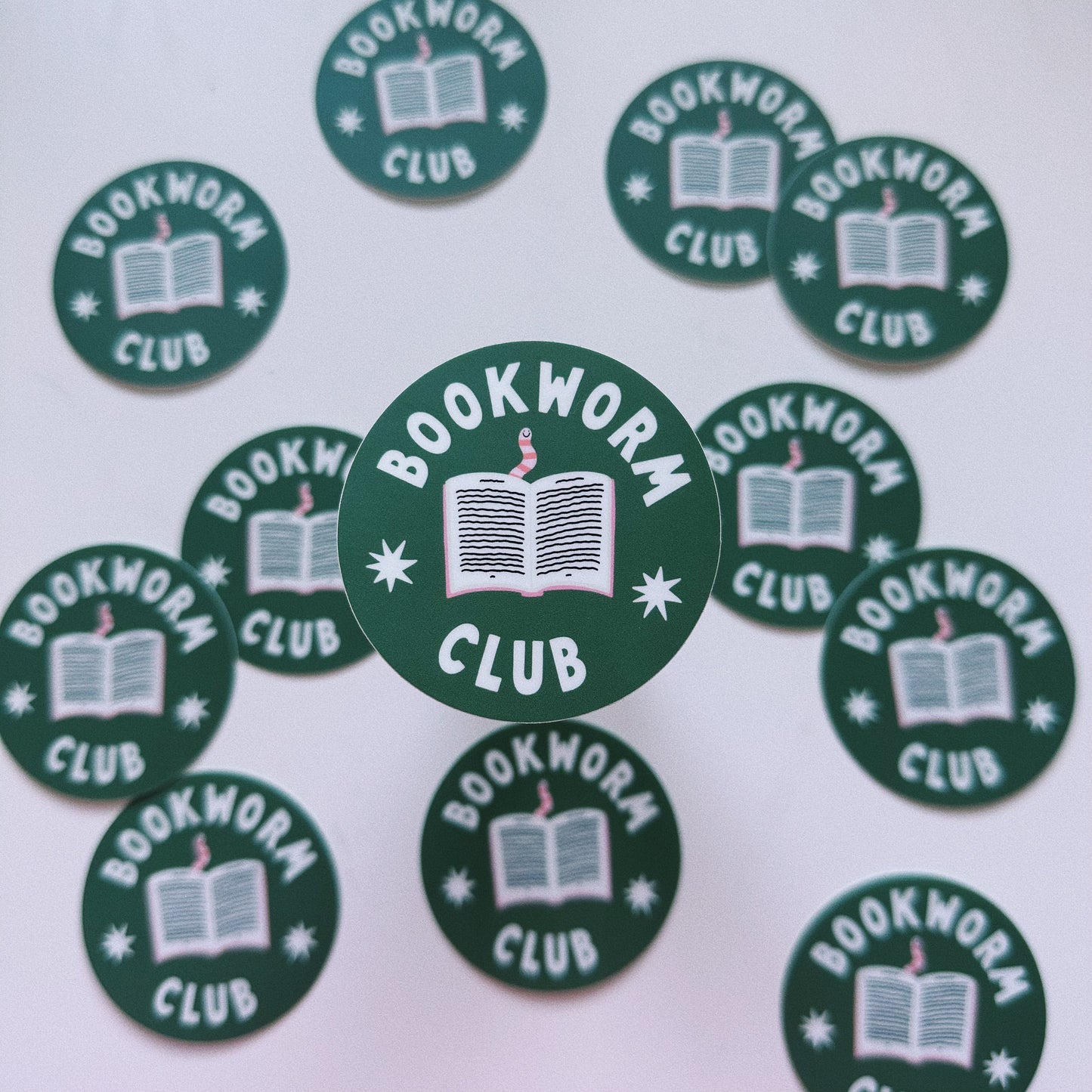Bookworm Club Vinyl Sticker