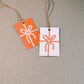 Red with Pink Bow Gift Tag Pack