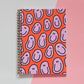 Red and Pink Funky Smiley Faces A5 Spiral Bound Notebook