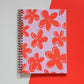 Pink and Red Floral A5 Spiral Bound Notebook