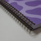 Purple Cow Print A5 Spiral Bound Notebook