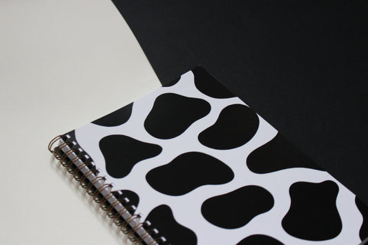 Cow Print A5 Spiral Bound Notebook