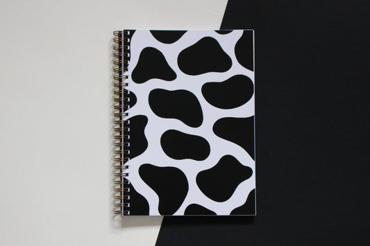 Cow Print A5 Spiral Bound Notebook