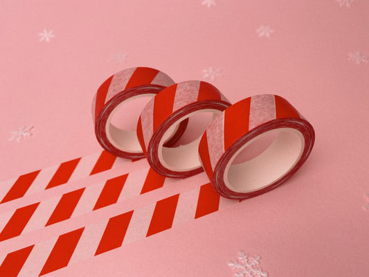 Christmas Candy Cane Stripes Washi Tape