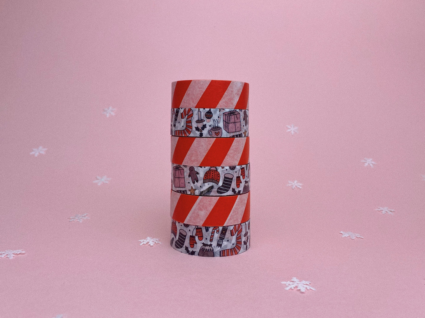 Christmas Candy Cane Stripes Washi Tape