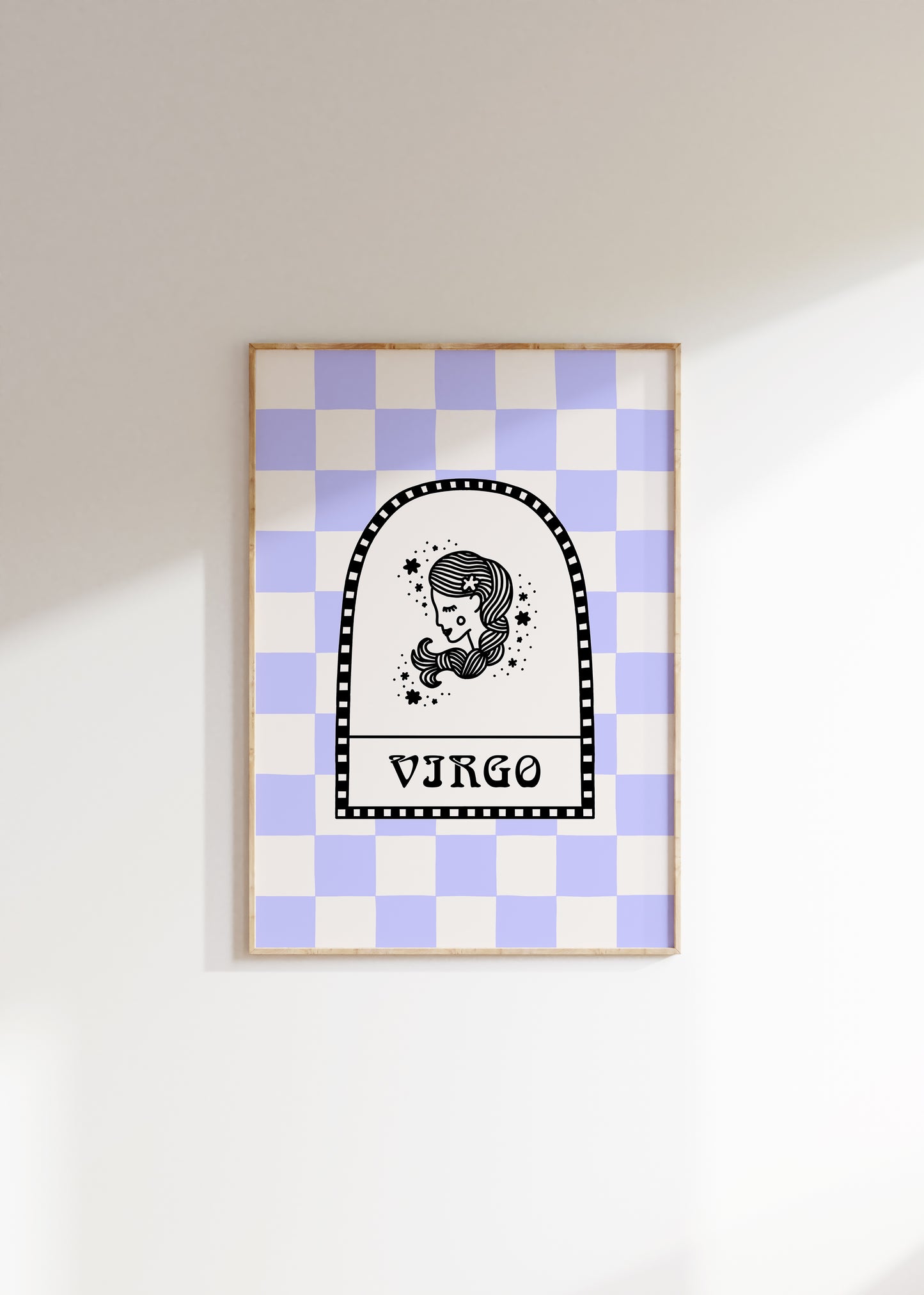 Virgo Zodiac Star Sign Print