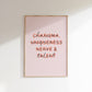 Charisma, Uniqueness, Nerve and Talent Quote Print | Rupaul's Drag Race