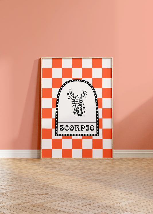 Scorpio Zodiac Star Sign Print