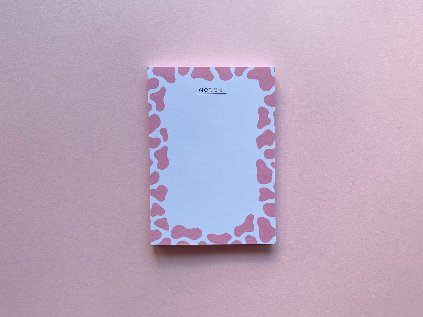 Cow Print A6 Notepads | Strawberry Cow | Black Cow | Organisation Deskpad | Aesthetic Planner