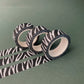 Black and White Zebra Stripes Washi Tape | Animal Print | Monochrome Tape | Journalling | Decorative Tape