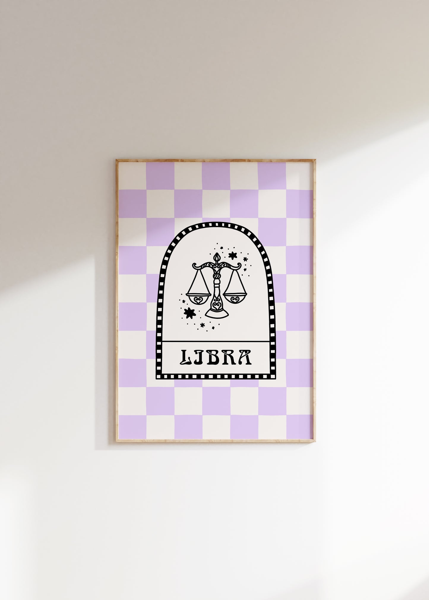 Libra Zodiac Star Sign Print