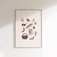 Picnic Things Illustrated Print