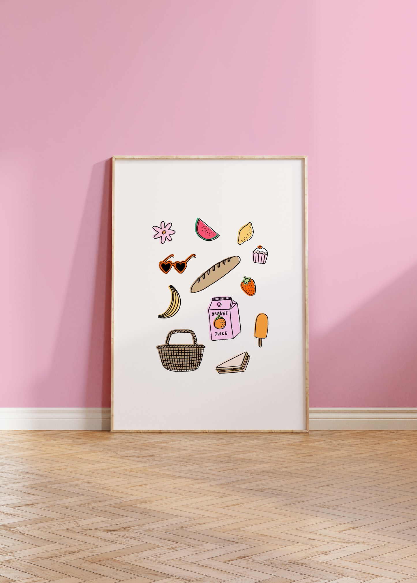 Picnic Things Illustrated Print