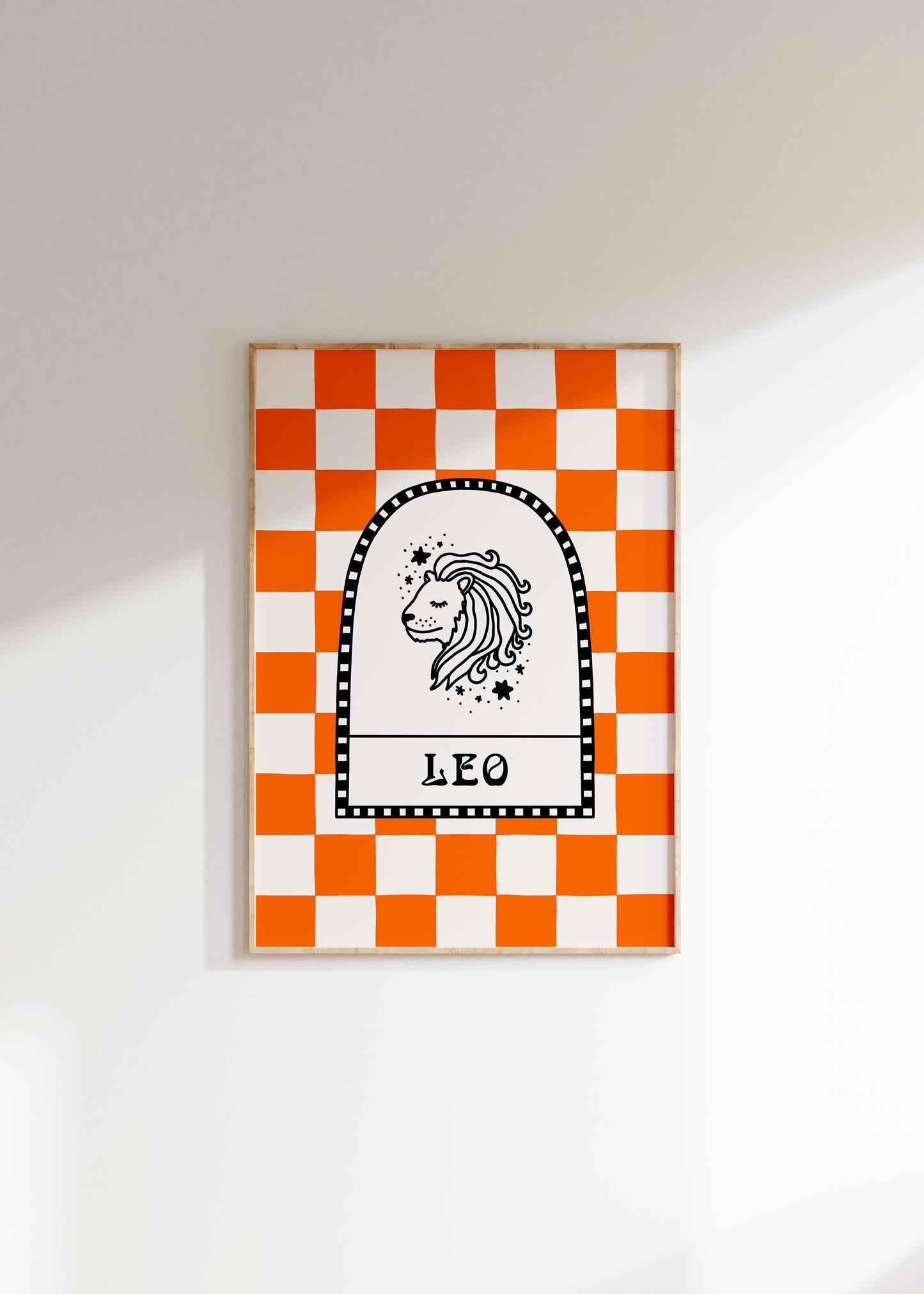 Leo Zodiac Star Sign Print